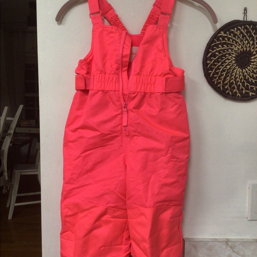 Pink girls ski bib 5t